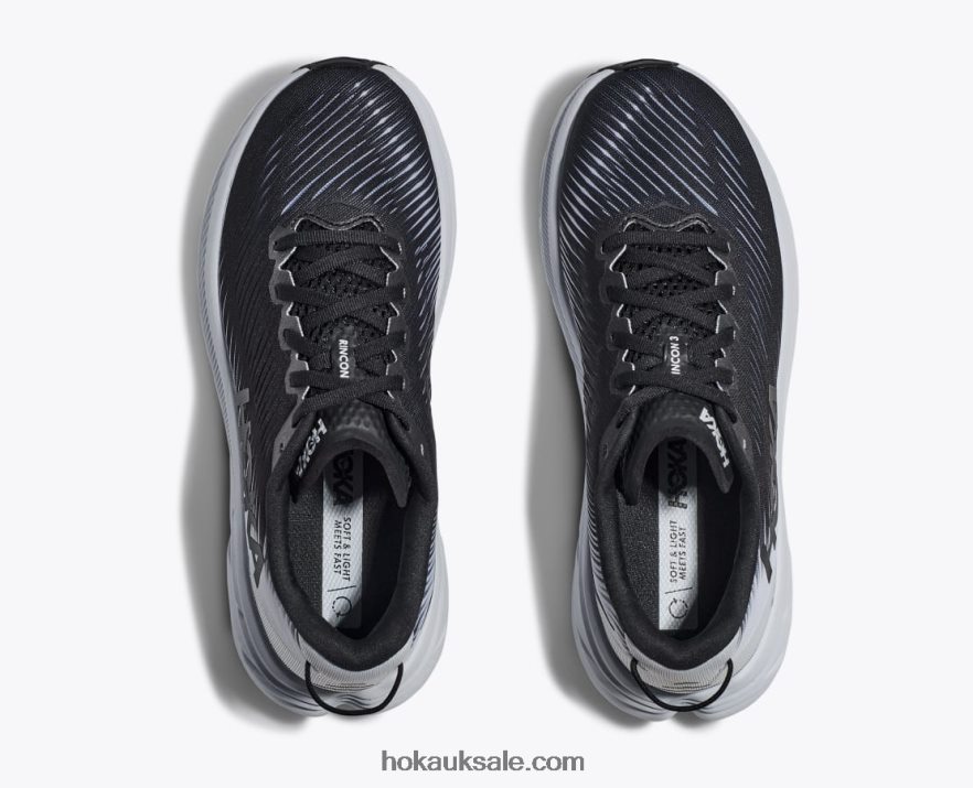 XHPD4N229 Rincon 3 Women Black/White Hoka