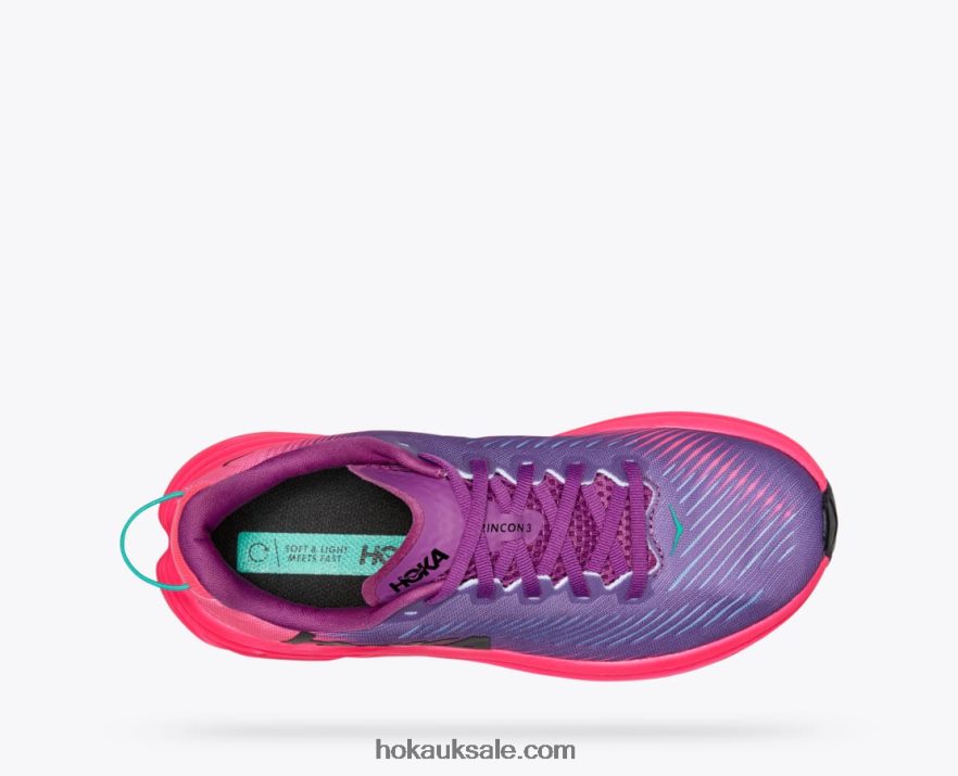 XHPD4N231 Rincon 3 Women Beautyberry/Knockout Pink Hoka