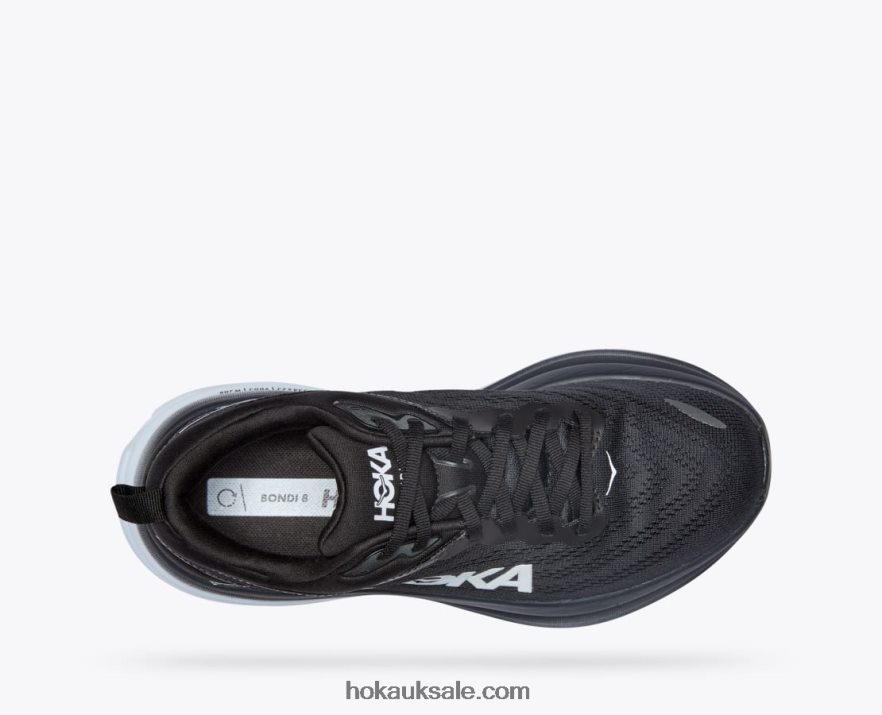 XHPD4N247 Bondi 8 Women Black/White Hoka