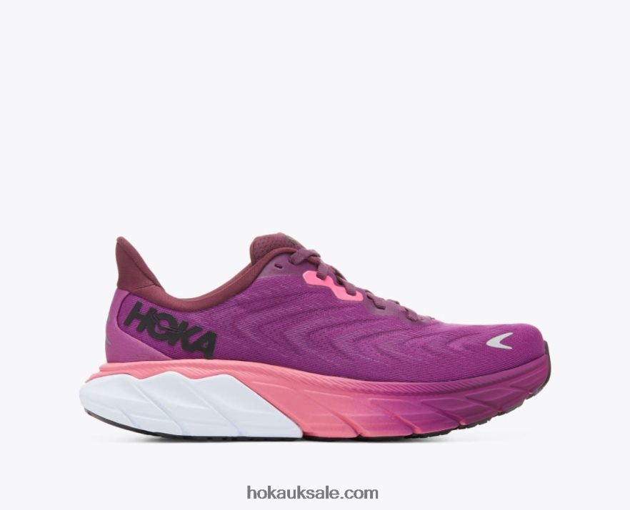 XHPD4N24 Arahi 6 Women Grape Wine/Beautyberry Hoka