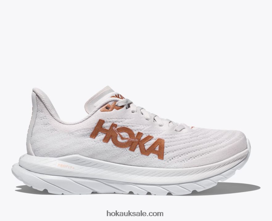XHPD4N28 Mach 5 Women White/Copper Hoka