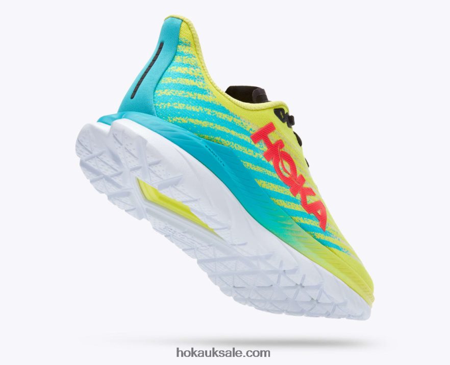 XHPD4N29 Mach 5 Women Evening Primrose/Scuba Blue Hoka