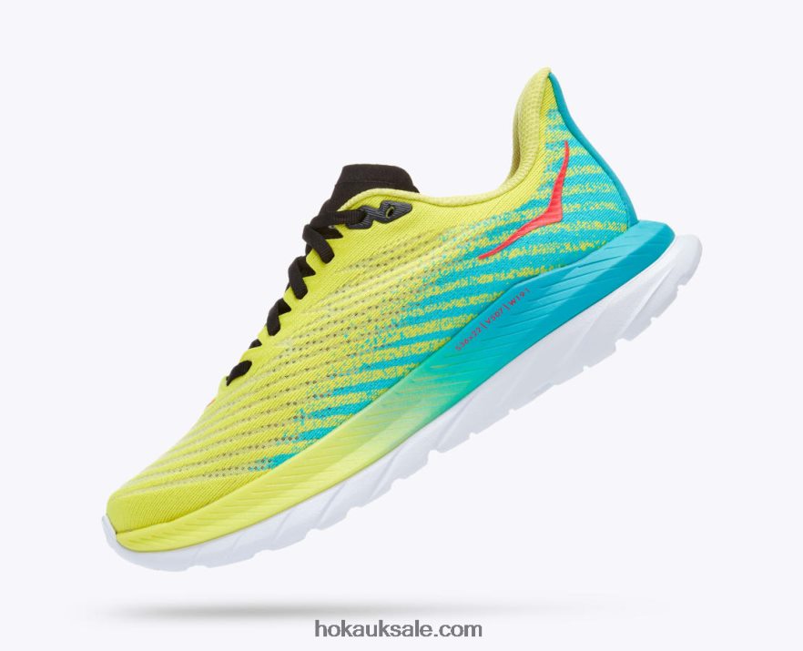 XHPD4N29 Mach 5 Women Evening Primrose/Scuba Blue Hoka