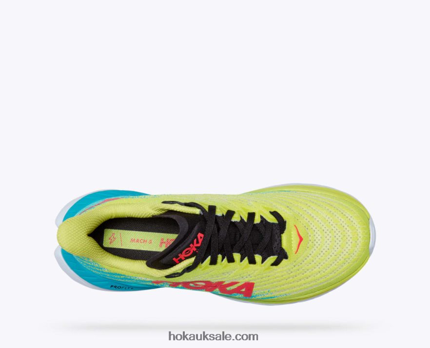 XHPD4N29 Mach 5 Women Evening Primrose/Scuba Blue Hoka