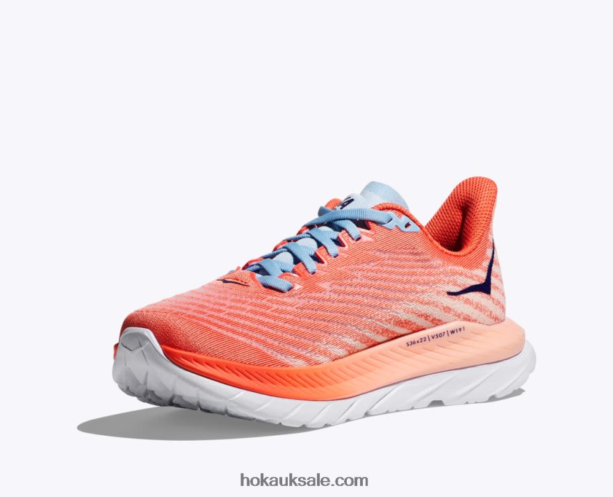 XHPD4N30 Mach 5 Women Camellia/Peach Parfait Hoka