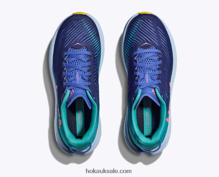 XHPD4N34 Rincon 3 Women Bellwether Blue/Ceramic Hoka