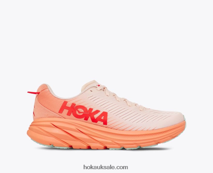 XHPD4N36 Rincon 3 Women Silver Peony/Cantaloupe Hoka