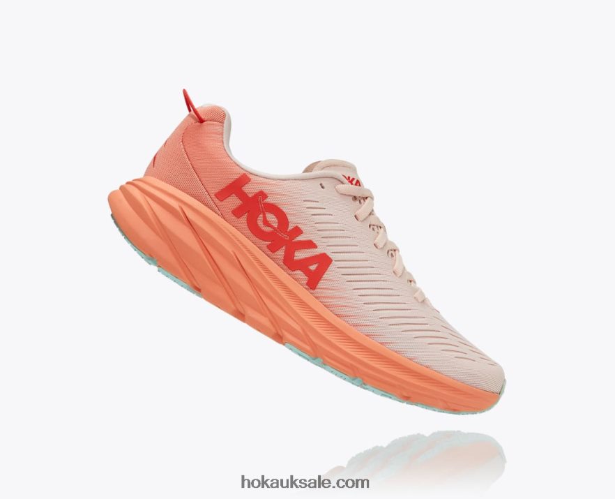 XHPD4N36 Rincon 3 Women Silver Peony/Cantaloupe Hoka