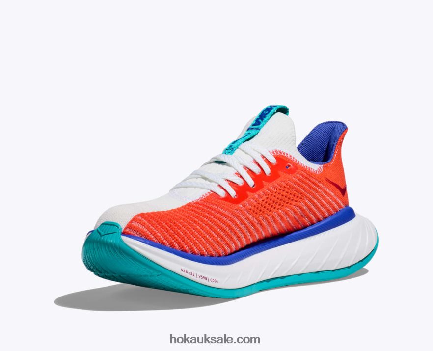 XHPD4N44 Carbon X 3 Women White/Flame Hoka