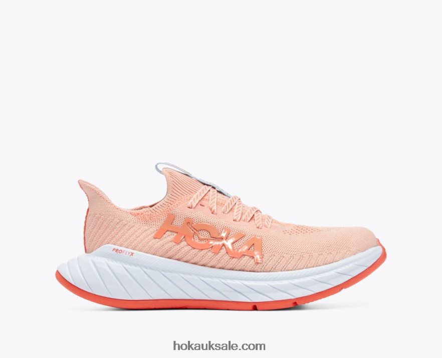 XHPD4N46 Carbon X 3 Women Peach Parfait/Summer Song Hoka