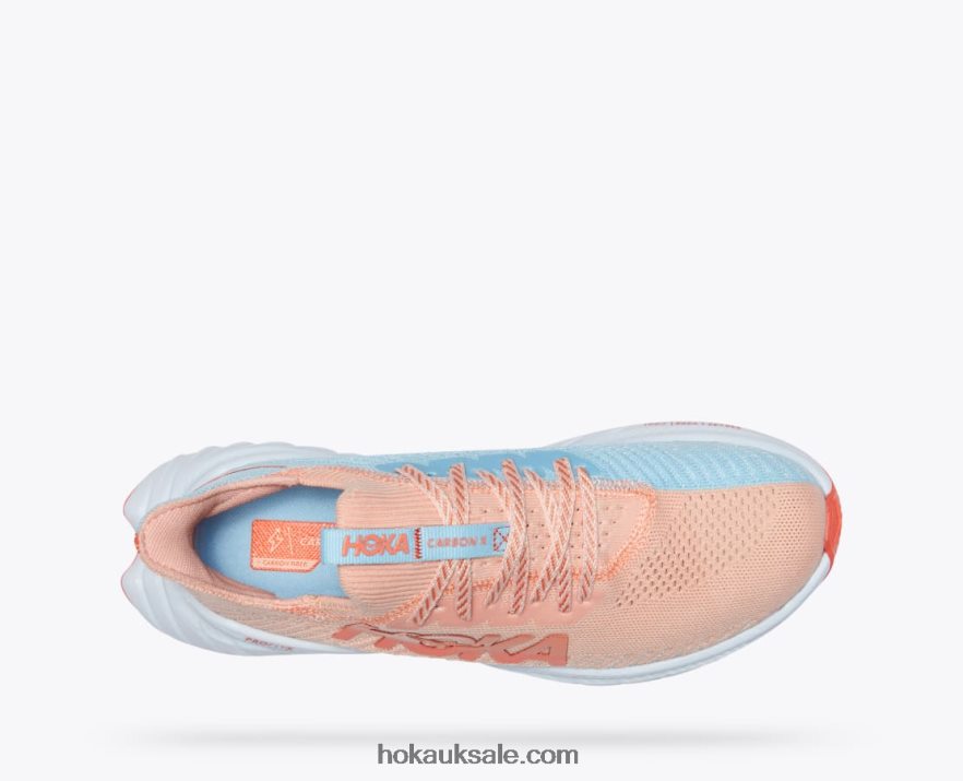 XHPD4N46 Carbon X 3 Women Peach Parfait/Summer Song Hoka