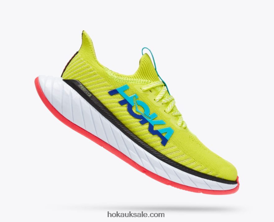 XHPD4N47 Carbon X 3 Women Evening Primrose/Scuba Blue Hoka