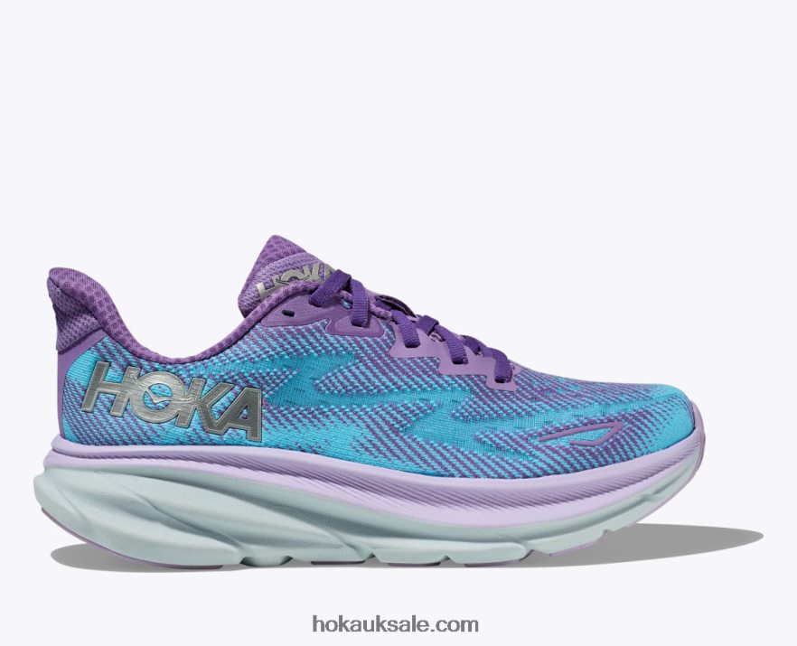 XHPD4N4 Clifton 9 Women Chalk Violet/Pastel Lilac Hoka
