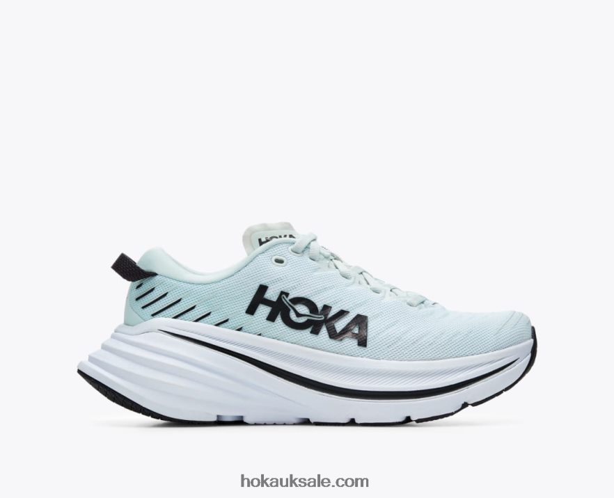 XHPD4N58 Bondi X Women Blue Glass/Billowing Sail Hoka