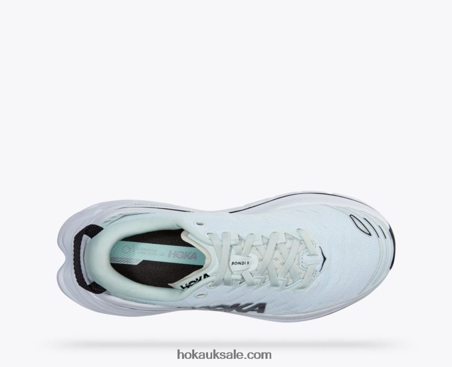 XHPD4N58 Bondi X Women Blue Glass/Billowing Sail Hoka
