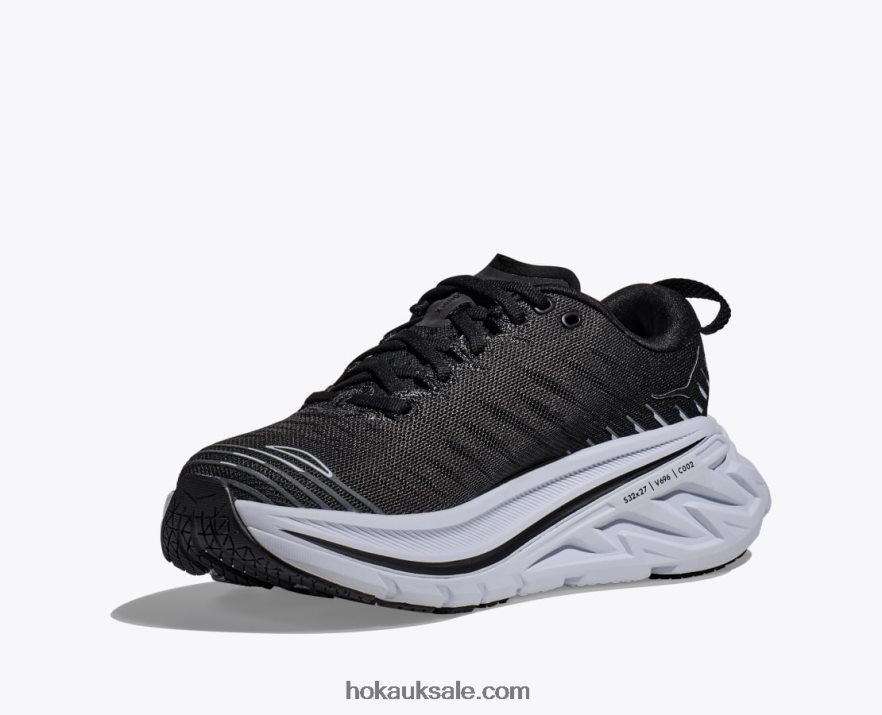 XHPD4N59 Bondi X Women Black/White Hoka