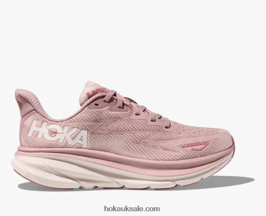 XHPD4N5 Clifton 9 Women Pale Mauve/Peach Whip Hoka