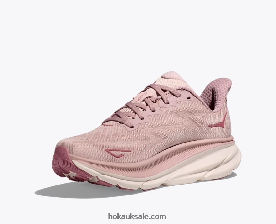 XHPD4N5 Clifton 9 Women Pale Mauve/Peach Whip Hoka