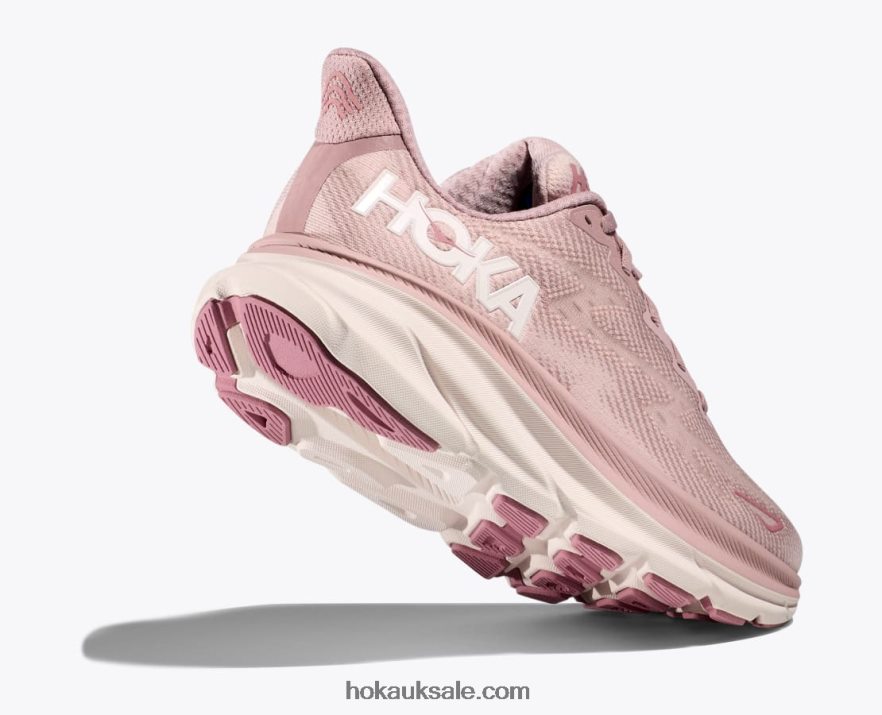 XHPD4N5 Clifton 9 Women Pale Mauve/Peach Whip Hoka