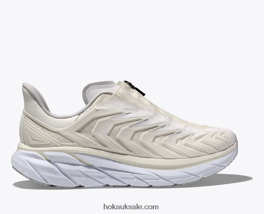 XHPD4N63 Project Clifton Women Blanc De Blanc/Lunar Rock Hoka