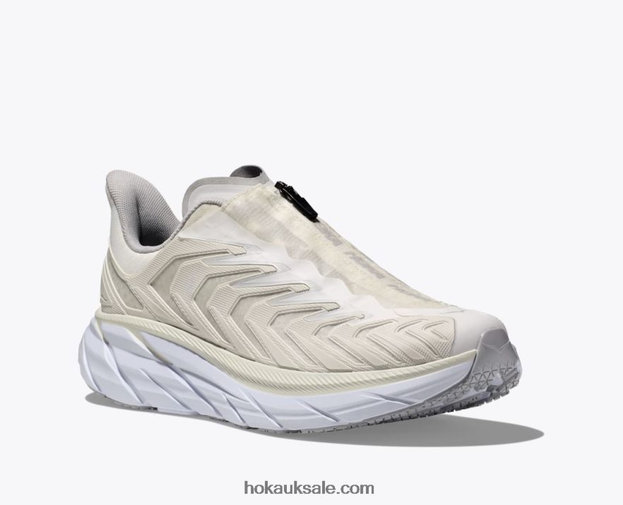 XHPD4N63 Project Clifton Women Blanc De Blanc/Lunar Rock Hoka