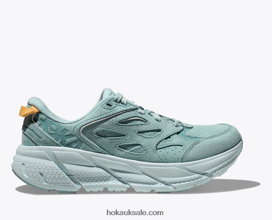 XHPD4N66 Clifton L Suede Women Cloud Blue/Ice Flow Hoka