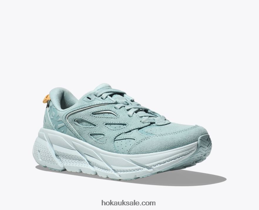 XHPD4N66 Clifton L Suede Women Cloud Blue/Ice Flow Hoka