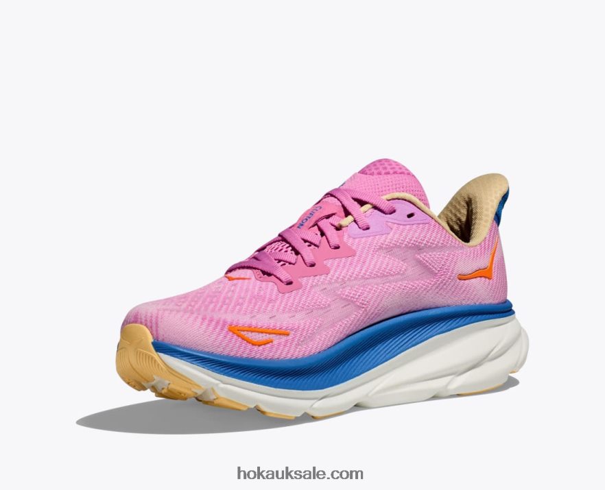 XHPD4N683 Clifton 9 Women Eggnog/Blanc De Blanc Hoka