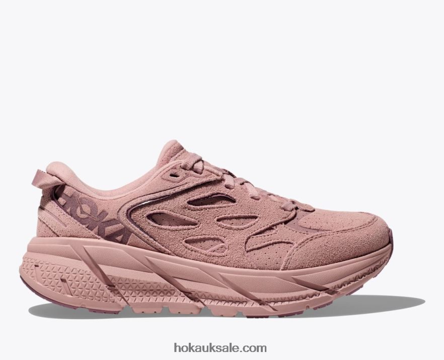 XHPD4N68 Clifton L Suede Women Pale Mauve Hoka