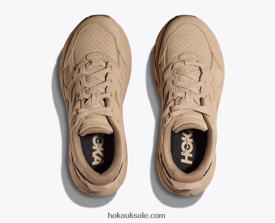XHPD4N70 Clifton L Suede Women Shifting Sand/Dune Hoka