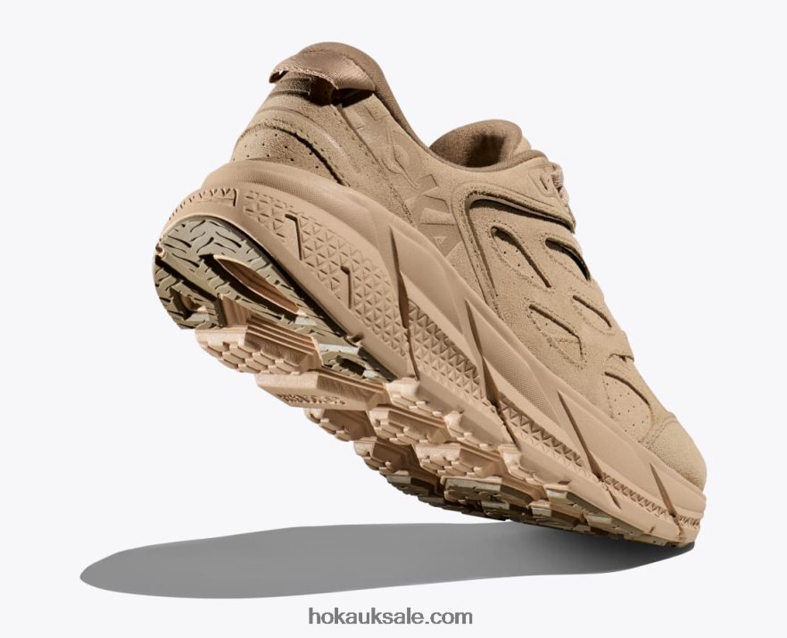 XHPD4N70 Clifton L Suede Women Shifting Sand/Dune Hoka
