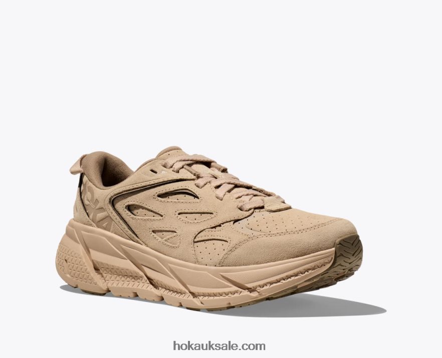 XHPD4N70 Clifton L Suede Women Shifting Sand/Dune Hoka