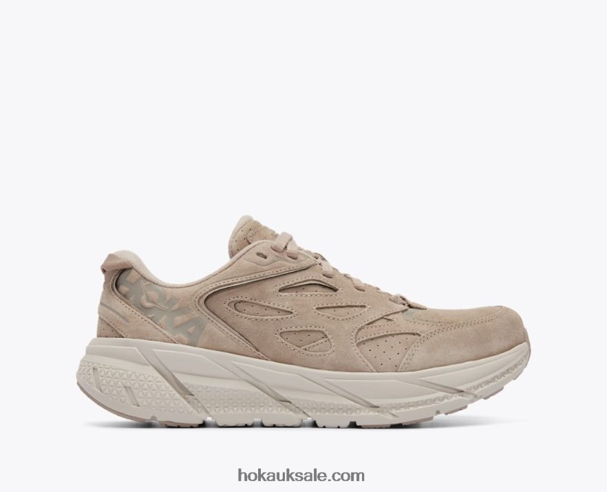 XHPD4N75 Clifton L Suede Women Simply Taupe/Pumice Stone Hoka