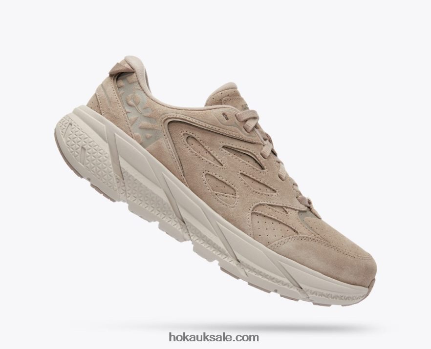 XHPD4N75 Clifton L Suede Women Simply Taupe/Pumice Stone Hoka
