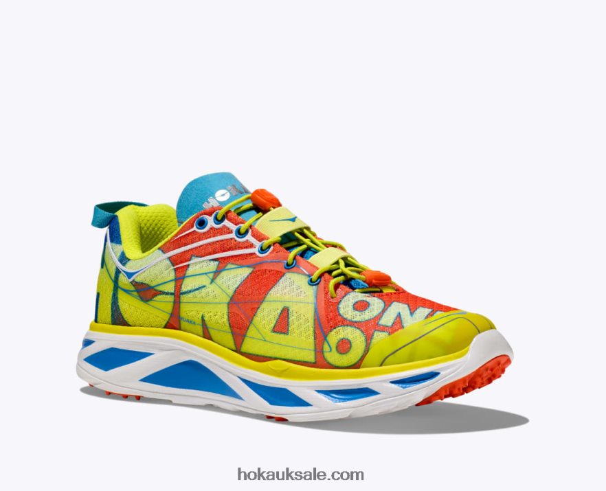 XHPD4N78 Huaka Origins Women Evening Primrose/Flame Hoka