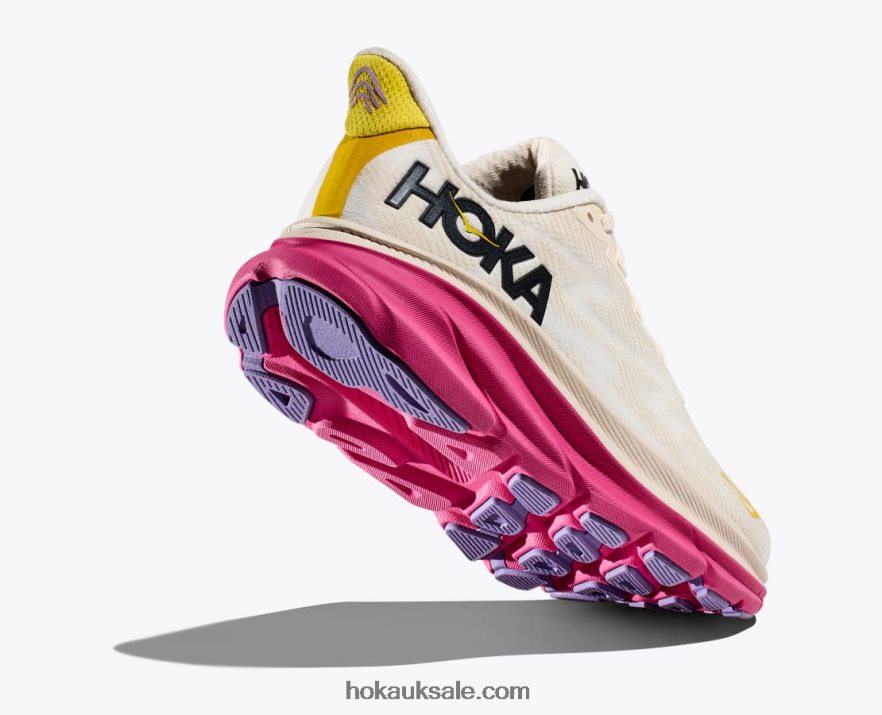 XHPD4N7 Clifton 9 Women Eggnog/Blanc De Blanc Hoka