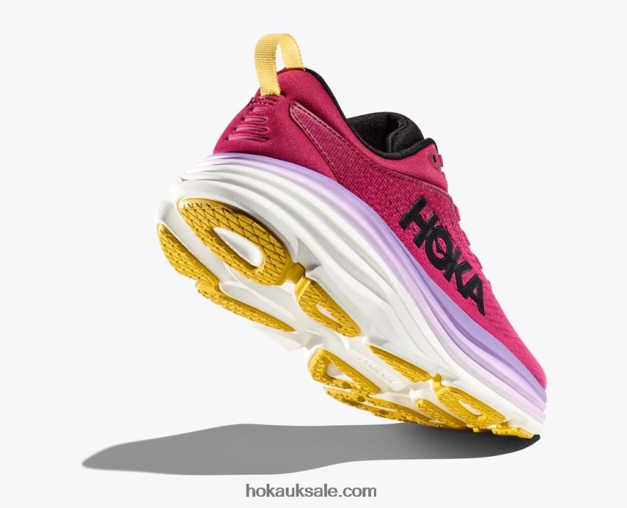 XHPD4N8 Bondi 8 Women Cherries Jubilee/Pink Yarrow Hoka