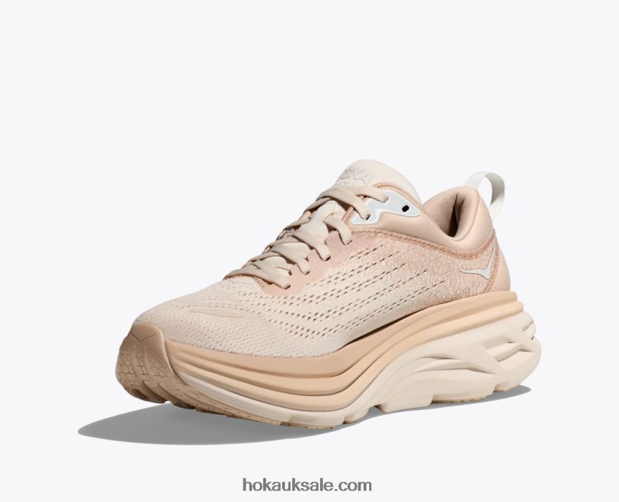XHPD4N9 Bondi 8 Women Shifting Sand/Eggnog Hoka