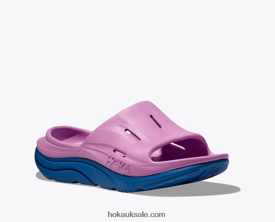 XHPD4N280 Ora Recovery Slide 3 Women Cyclamen/Coastal Sky Hoka