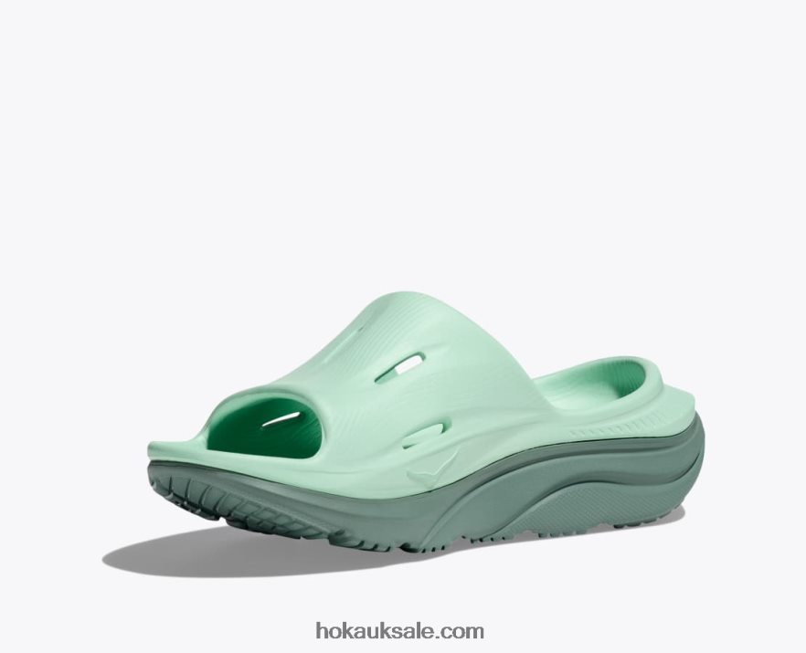 XHPD4N285 Ora Recovery Slide 3 Women Mist Green/Trellis Hoka