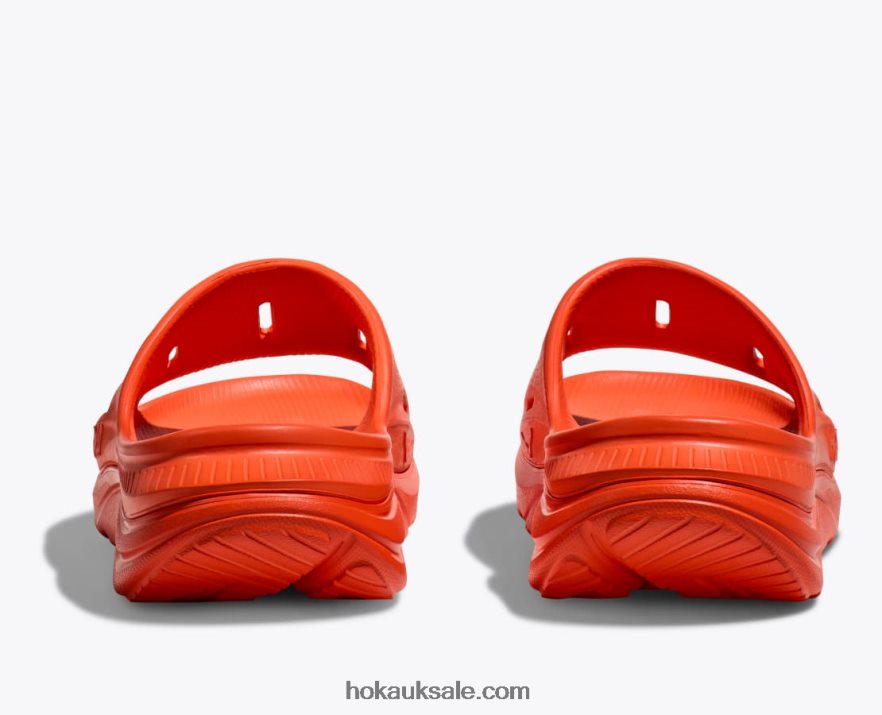 XHPD4N286 Ora Recovery Slide 3 Women Vibrant Orange Hoka