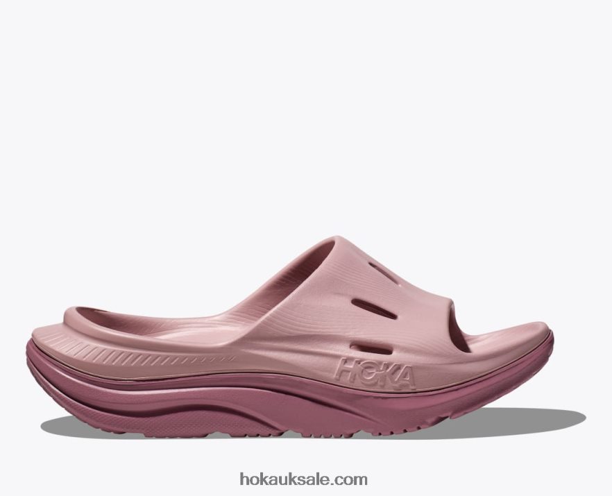 XHPD4N291 Ora Recovery Slide 3 Women Pale Mauve/Wistful Mauve Hoka