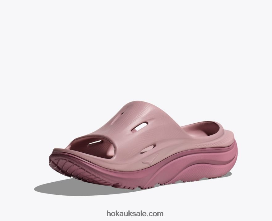 XHPD4N291 Ora Recovery Slide 3 Women Pale Mauve/Wistful Mauve Hoka