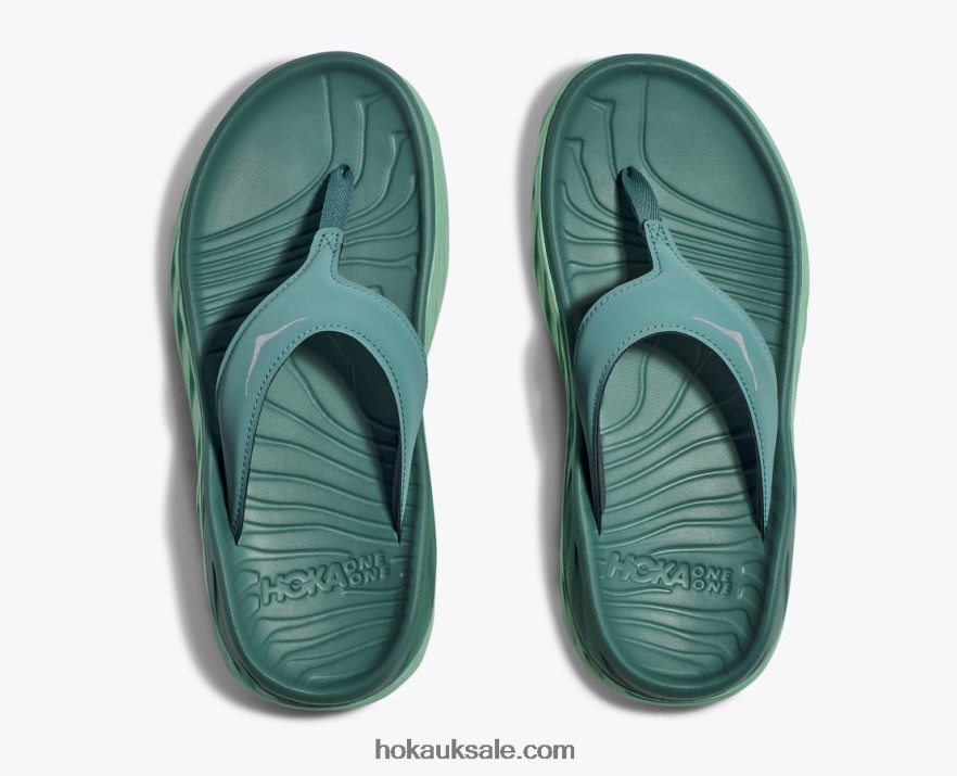 XHPD4N300 ORA Recovery Flip Women Trellis/Mist Green Hoka