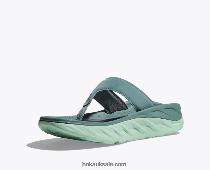 XHPD4N300 ORA Recovery Flip Women Trellis/Mist Green Hoka