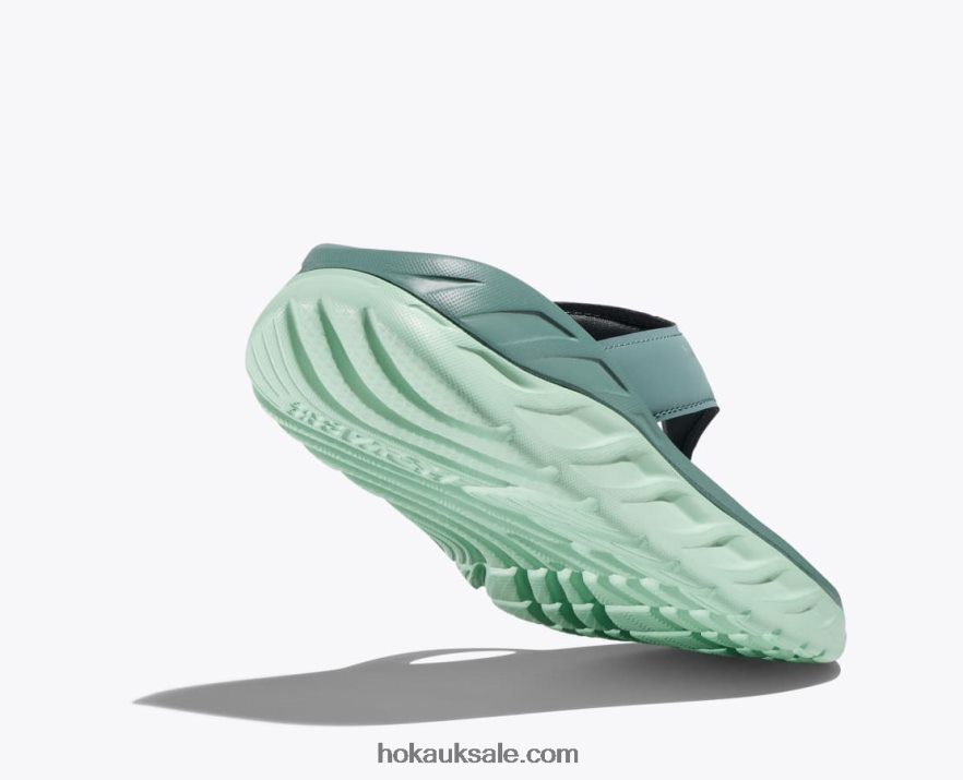 XHPD4N300 ORA Recovery Flip Women Trellis/Mist Green Hoka
