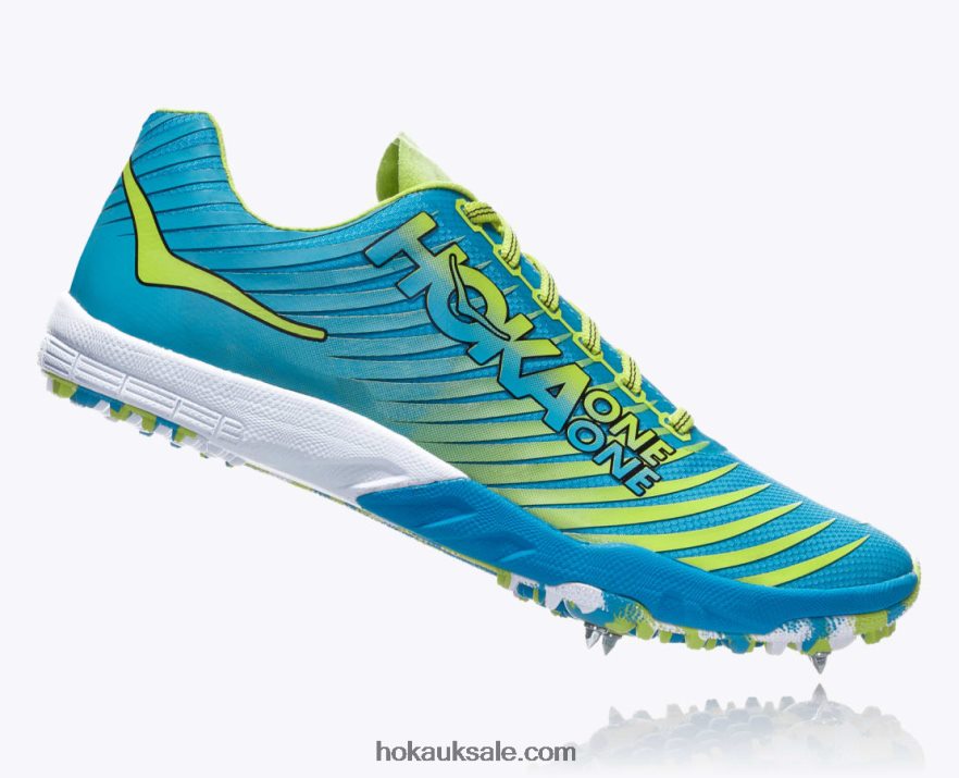 XHPD4N312 EVO XC Spike Women Cyan/Citrus Hoka