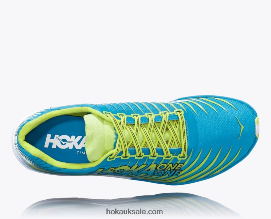 XHPD4N312 EVO XC Spike Women Cyan/Citrus Hoka