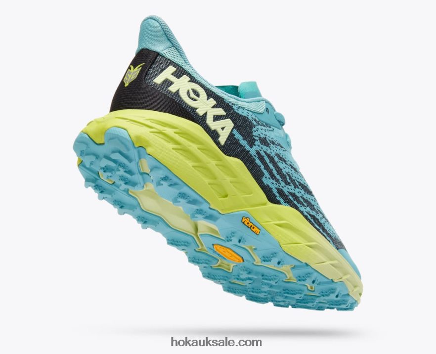 XHPD4N105 Speedgoat 5 Women Coastal Shade/Green Glow Hoka