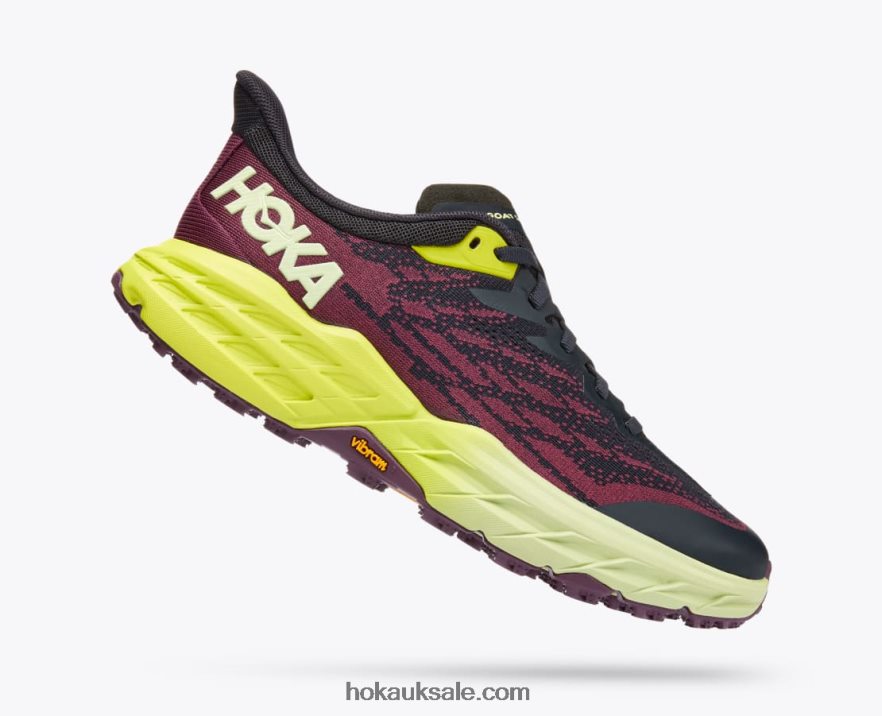 XHPD4N106 Speedgoat 5 Women Blue Graphite/Evening Primrose Hoka